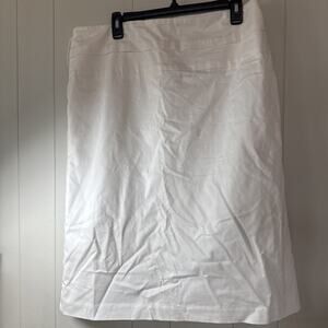 Worthington Womens White Midi Skirt Sz 18 Pre-owned V9